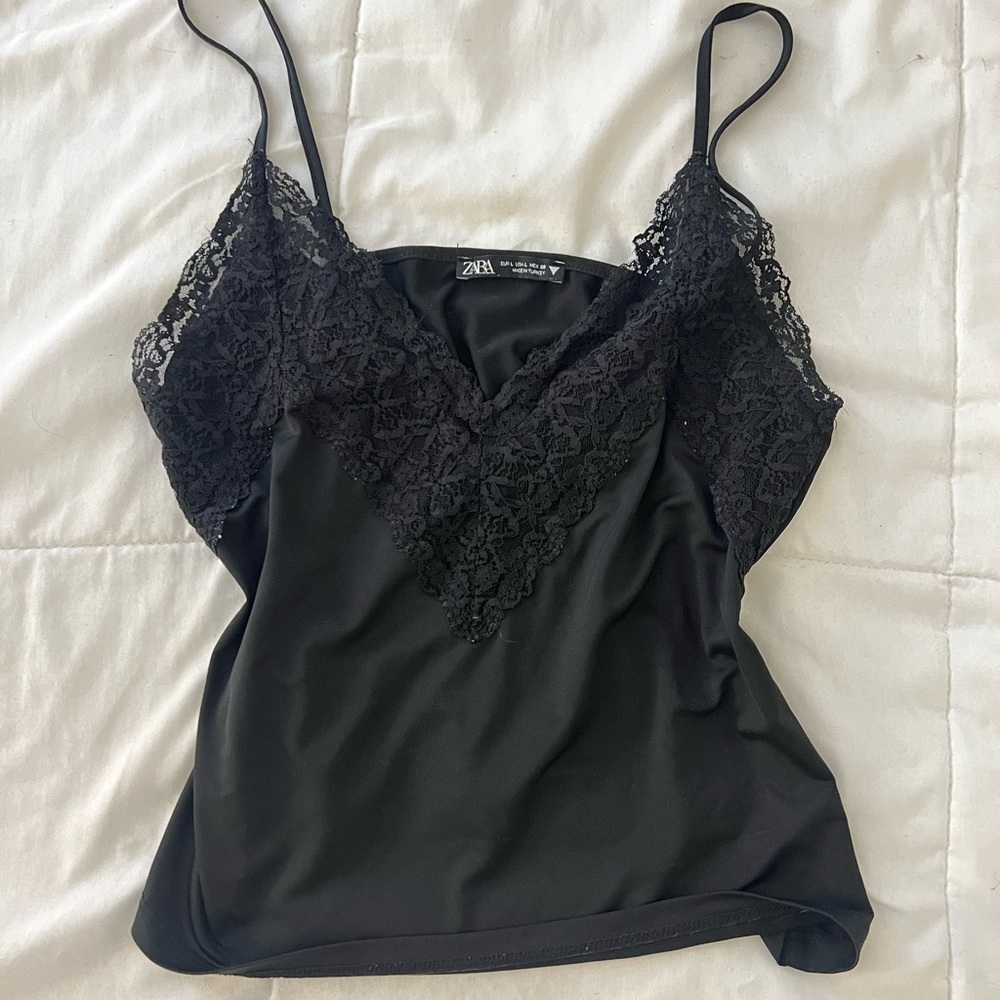 Zara Lace Trim Tank
